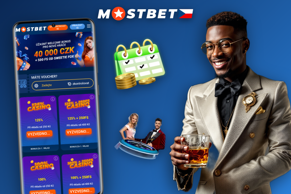 Registrační formulář Mostbet se zvýrazněným polem pro zadání promo kódu BETBONUSCZ